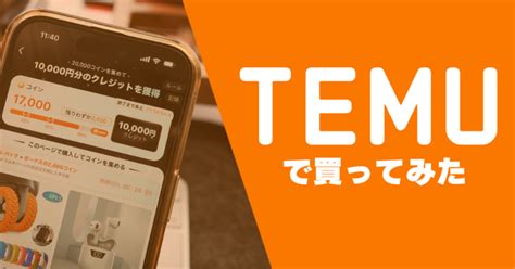 怪しい通販Temu（テム）で実際に買ってみた【口コ。